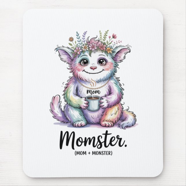 Tapis De Souris Momster. (Mom + Monster) (Devant)