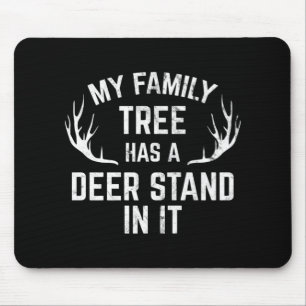 Tapis De Souris Mon Arbre Familial A Un Deer Stand Dans La Chasse