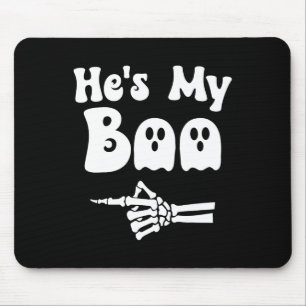 Tapis De Souris Mon Boo Correspondant Halloween Pyjama Couples Hes