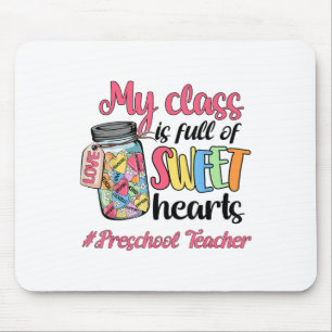 Tapis De Souris Mon Cl Est Plein D'Amour Enseignant Préscolaire Va