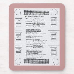 Tapis De Souris Mon Coeur Vous Appartient