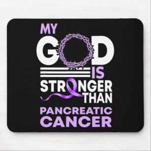 Tapis De Souris Mon Dieu Est Plus Fort Que Les Acteurs Du Cancer D