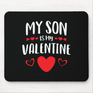 Tapis De Souris Mon Fils mignon est ma Valentine Maman Papa Da de