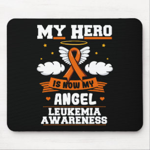 Tapis De Souris Mon Héros Est Maintenant Mon Angel Leukemia Green