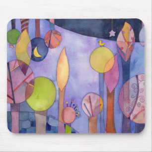 Tapis De Souris Mon jardin la nuit Mousepad inspiré