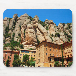 Tapis De Souris Monastère de Montserrat, Catalogne, Espagne