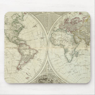 Tapis De Souris Monde composite ou globe terrestre