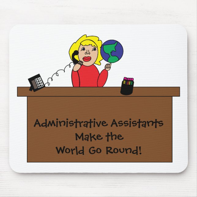 Tapis De Souris Monde professionnel administratif Mousepad (Devant)