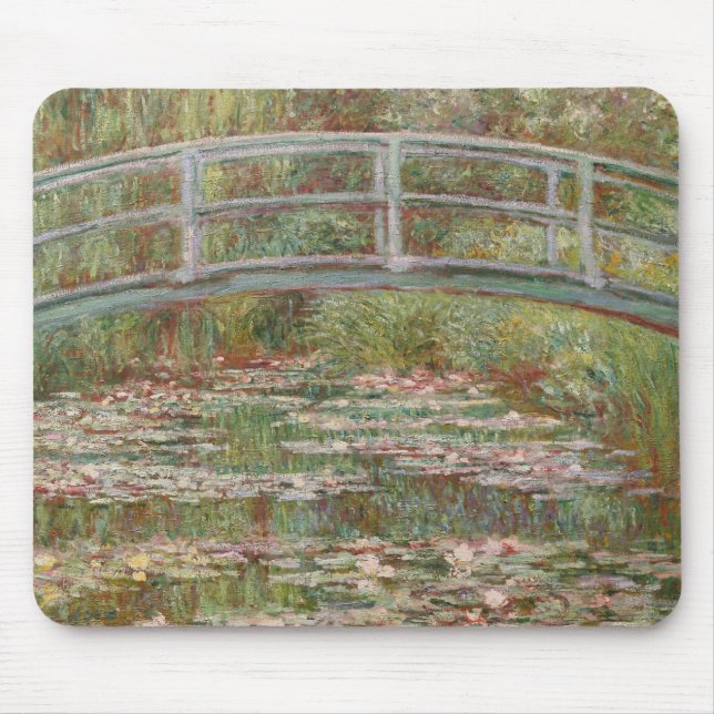 Tapis De Souris Monet French Japanese Bridge Art (Devant)