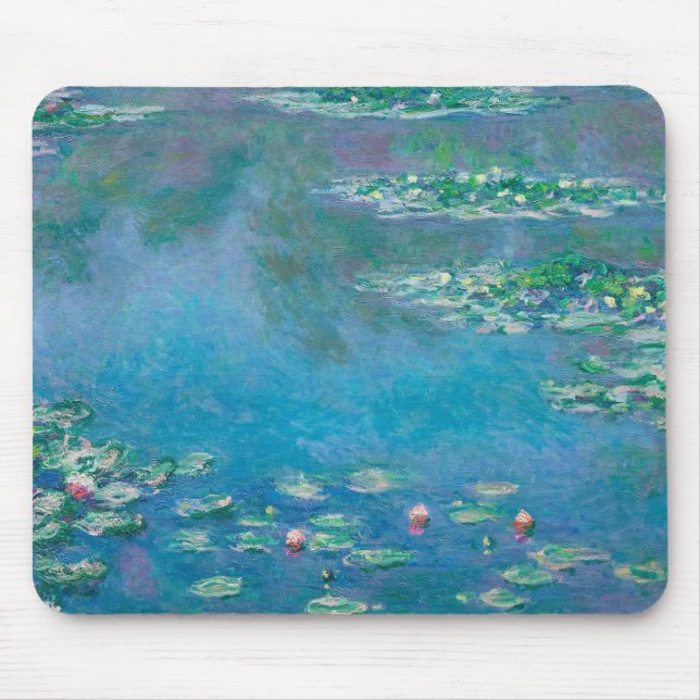 Tapis De Souris Monet Water Lilies Impressionniste Peinture (Devant)