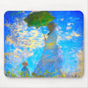 Tapis De Souris Monet Woman avec un parasol