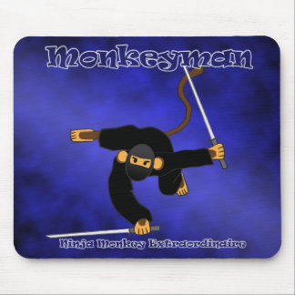 Tapis De Souris Monkeyman bleu Mousepad