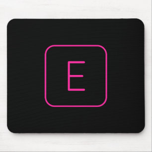 Tapis De Souris Monogram de Styled Pink & Black