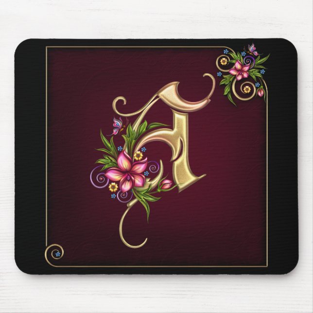 Tapis De Souris Monogramme A Mousepad (Devant)