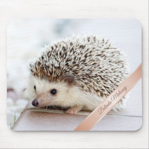 Tapis De Souris Monogramme de Hérisson mignon 