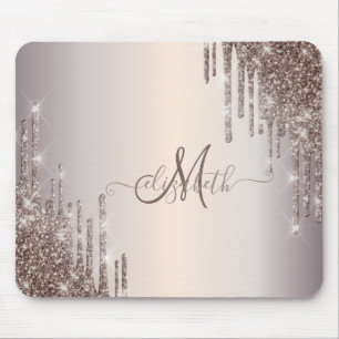 Tapis De Souris Monogramme de Parties scintillant Cool modernes
