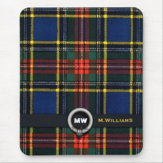 Tapis De Souris Monogramme de tartan de Macbeth