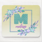 Monogramme des échelles de sirènes | Aquarelle Omb