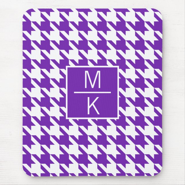 Tapis De Souris Monogramme Houndstooth Purple GL Splitter (Devant)