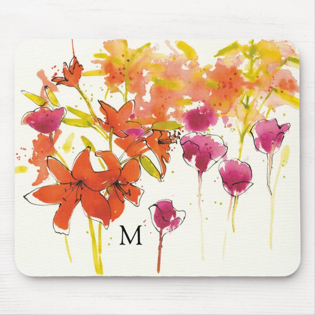 Tapis De Souris Monogramme | la prune de Patty (Devant)