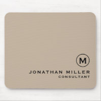 Monogramme minimaliste moderne Beige