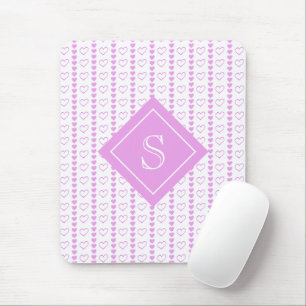 Tapis De Souris Monogramme Motif des rayures cardiaques du pays