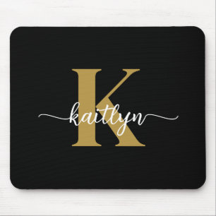 Tapis De Souris Monogramme noir