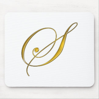 Tapis De Souris Monogramme Or S
