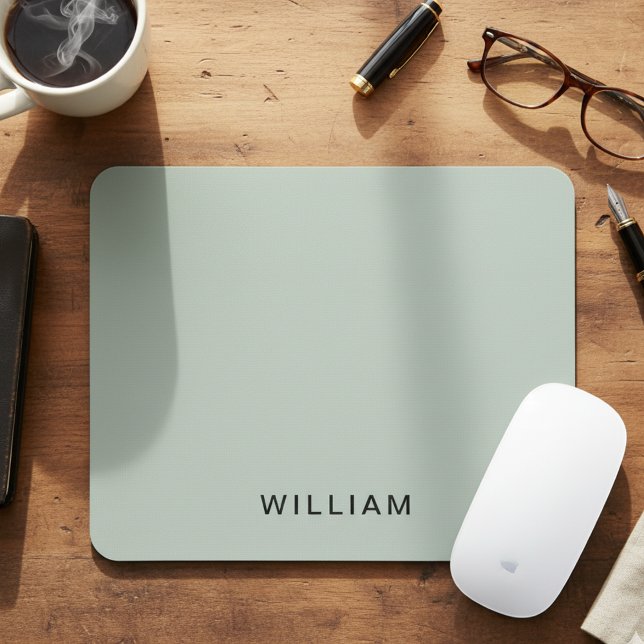 Tapis De Souris Monogramme personnalisé des cendres et des noms |  (Créateur téléchargé)