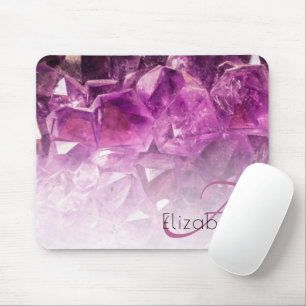 Tapis De Souris Monogramme Purple Ombre Crystals