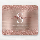 Monogramme Rose Parties scintillant or Glam fille