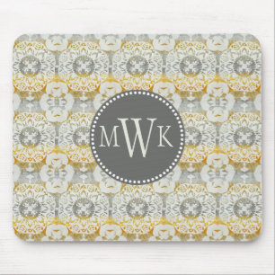 Tapis De Souris Monogramme   Tapestry Rosette II