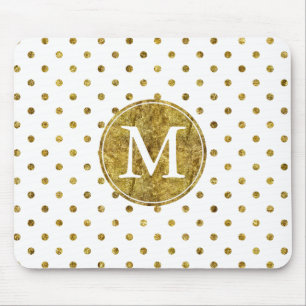 Tapis De Souris Monographie des points de glam or chic