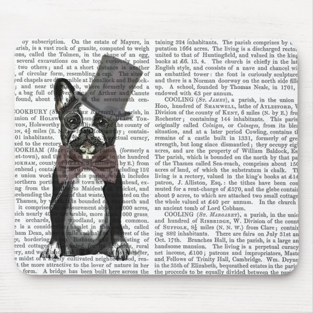 Tapis De Souris Monsieur Bulldog 2 (Devant)