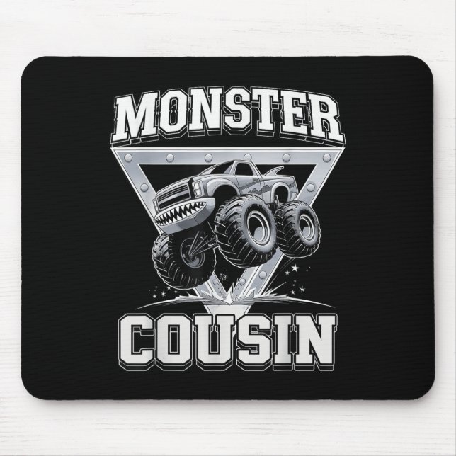 Tapis De Souris Monster Truck Cousin Fathers Day Monster Truck Are (Devant)