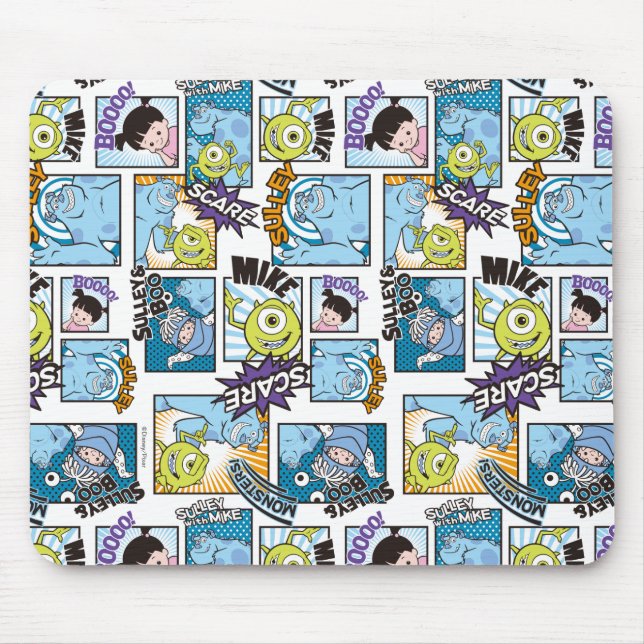 Tapis De Souris Monsters, Inc. | Motif de bande dessinée Mania (Devant)