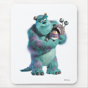 Tapis De Souris Monsters Inc Sulley tenant Boo en costume d'armes