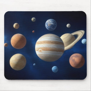 Tapis De Souris Montage d'un système solaire