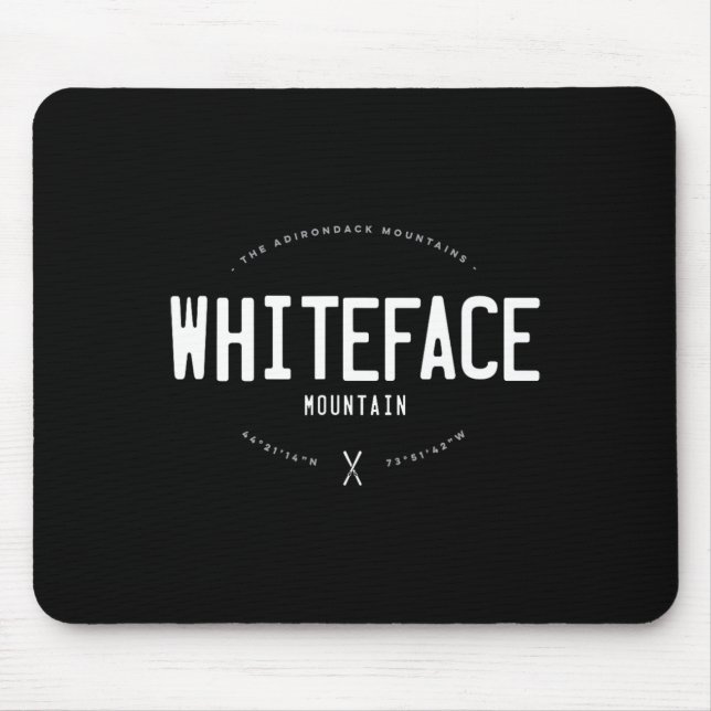 Tapis De Souris Montagne Whiteface New York Graphique en détresse  (Devant)