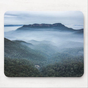 Tapis De Souris Montagnes bleues Mousepad de paysage de brouillard