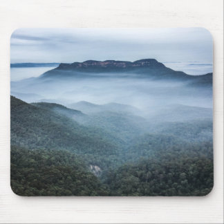 Tapis De Souris Montagnes bleues Mousepad de paysage de brouillard