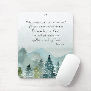 Tapis De Souris Montagnes de verset biblique personnalisées