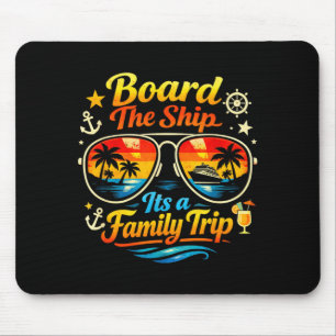 Tapis De Souris Monter à Bord Un Voyage En Famille Bateau De Crois