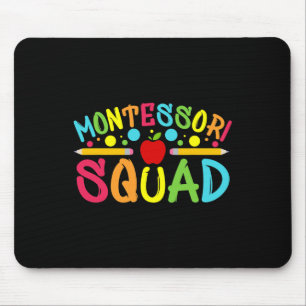 Tapis De Souris Montessori Squad Montessori Enseignant Retour À L'