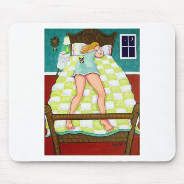Tapis De Souris Montre de nuit - chiwawa en service (Devant)
