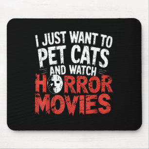 Tapis De Souris Montre drôle de fan de film d'horreur - Amateur de