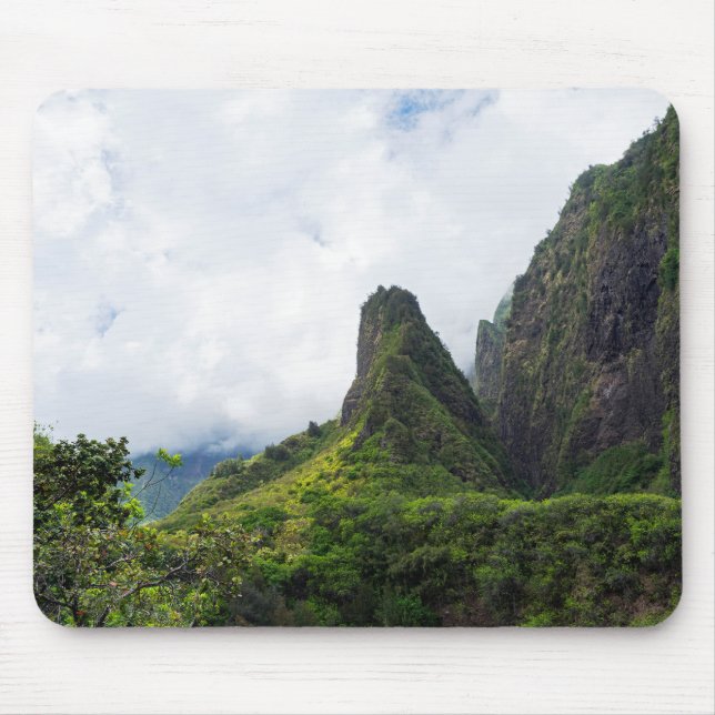 Tapis De Souris monument d'état de l'aiguille de iao à maui hawaii (Devant)