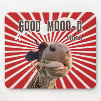 Tapis De Souris Moo-ve Through Work : Good Moo-d Vibes