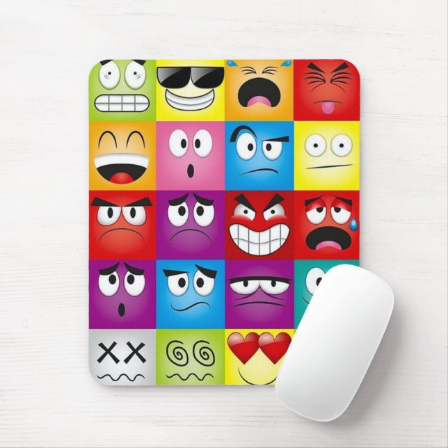 Tapis De Souris Moods and Emoticons (Avec souris)