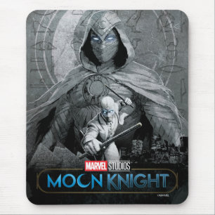Tapis De Souris Moon Knight & Mr Knight Skyline Graphic